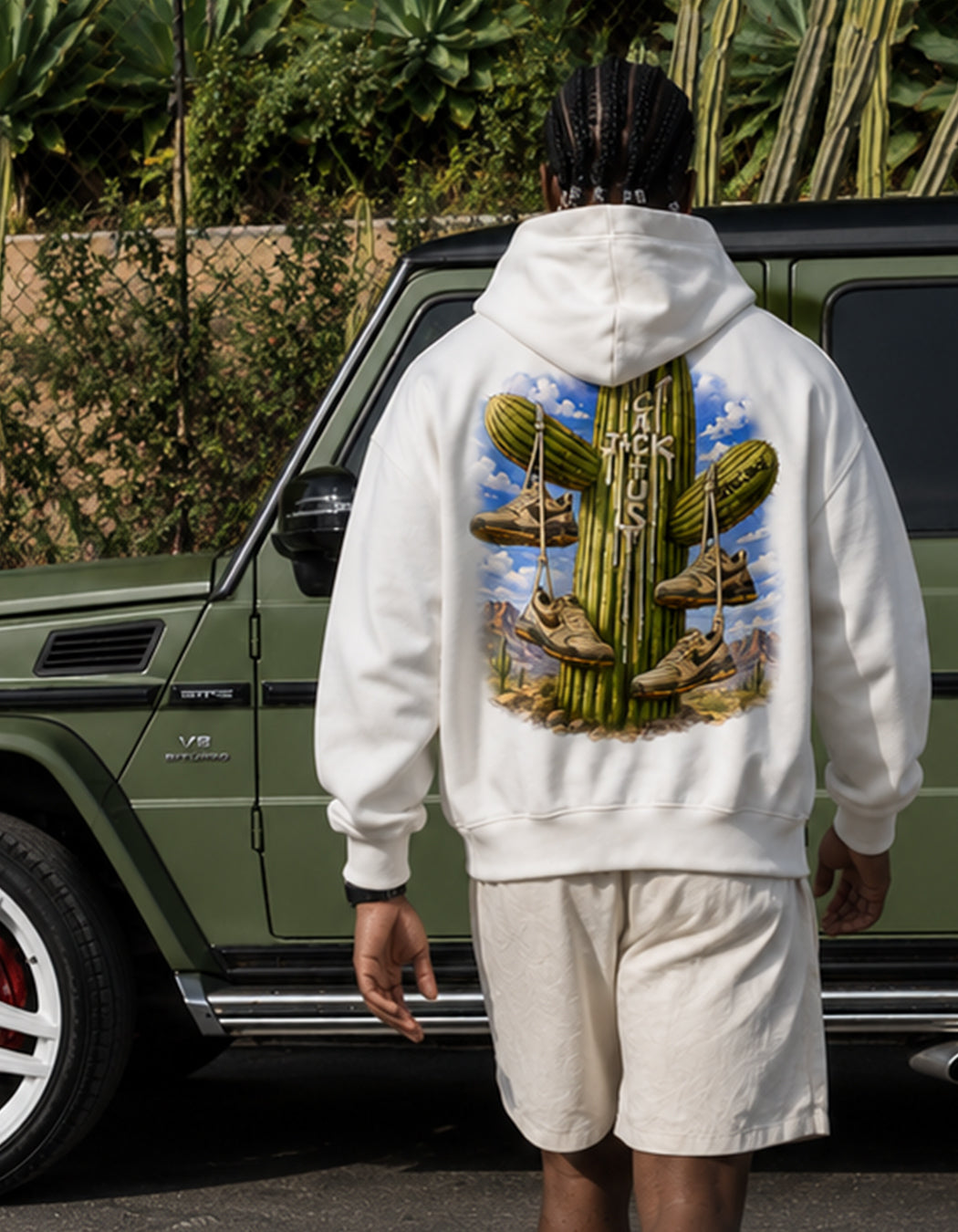 SWEAT À CAPUCHE "CACTUS x JAXX"