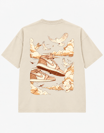 AIR Tee Ecru back view