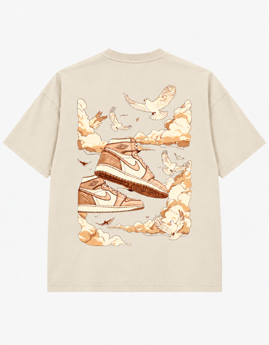 AIR Tee Ecru back view