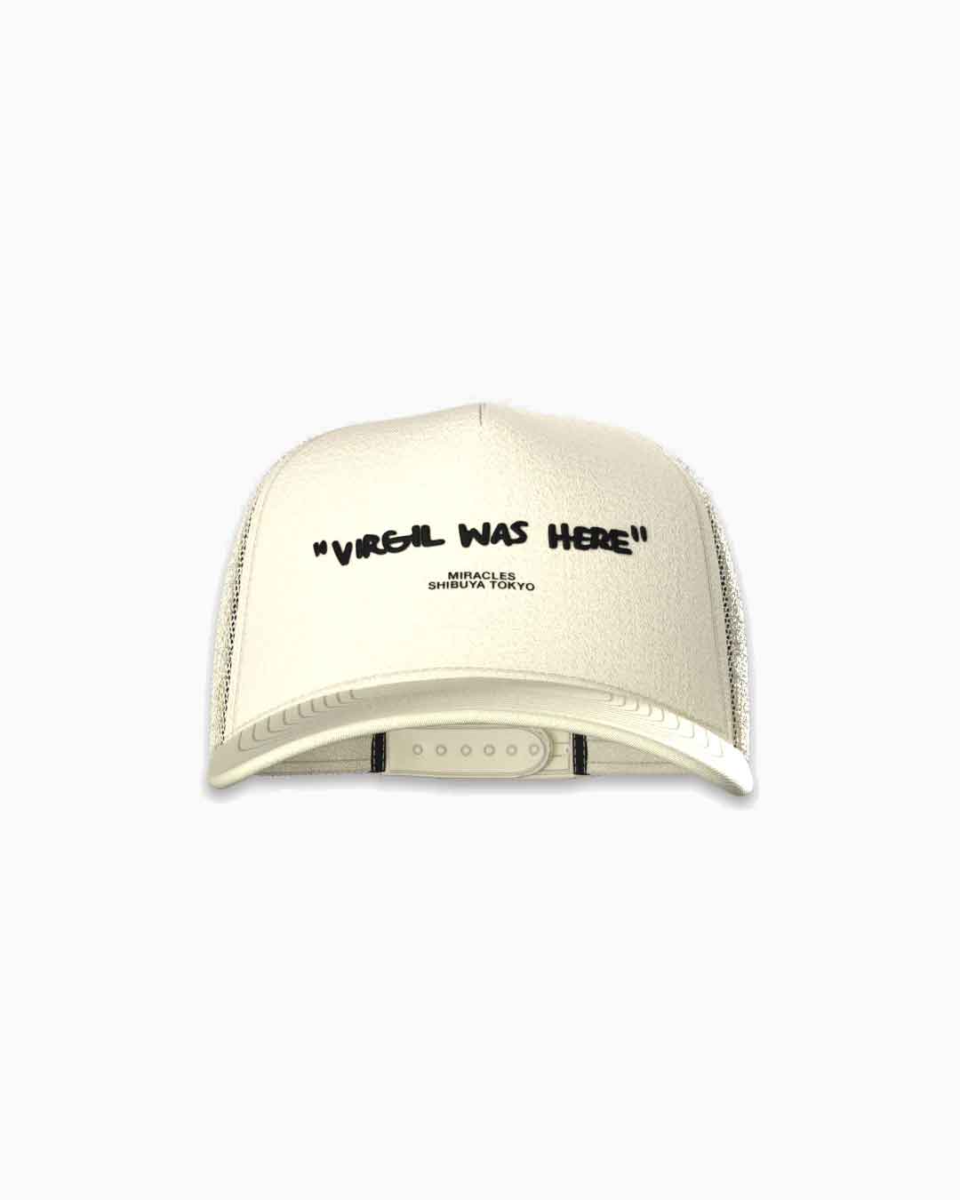 "Virgil Was Here' Trucker Hat Beige