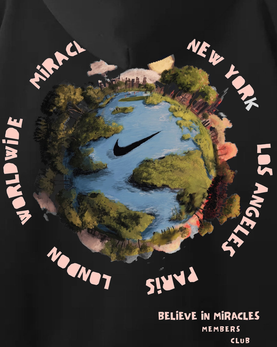 "WORLDWIDE"フーディー