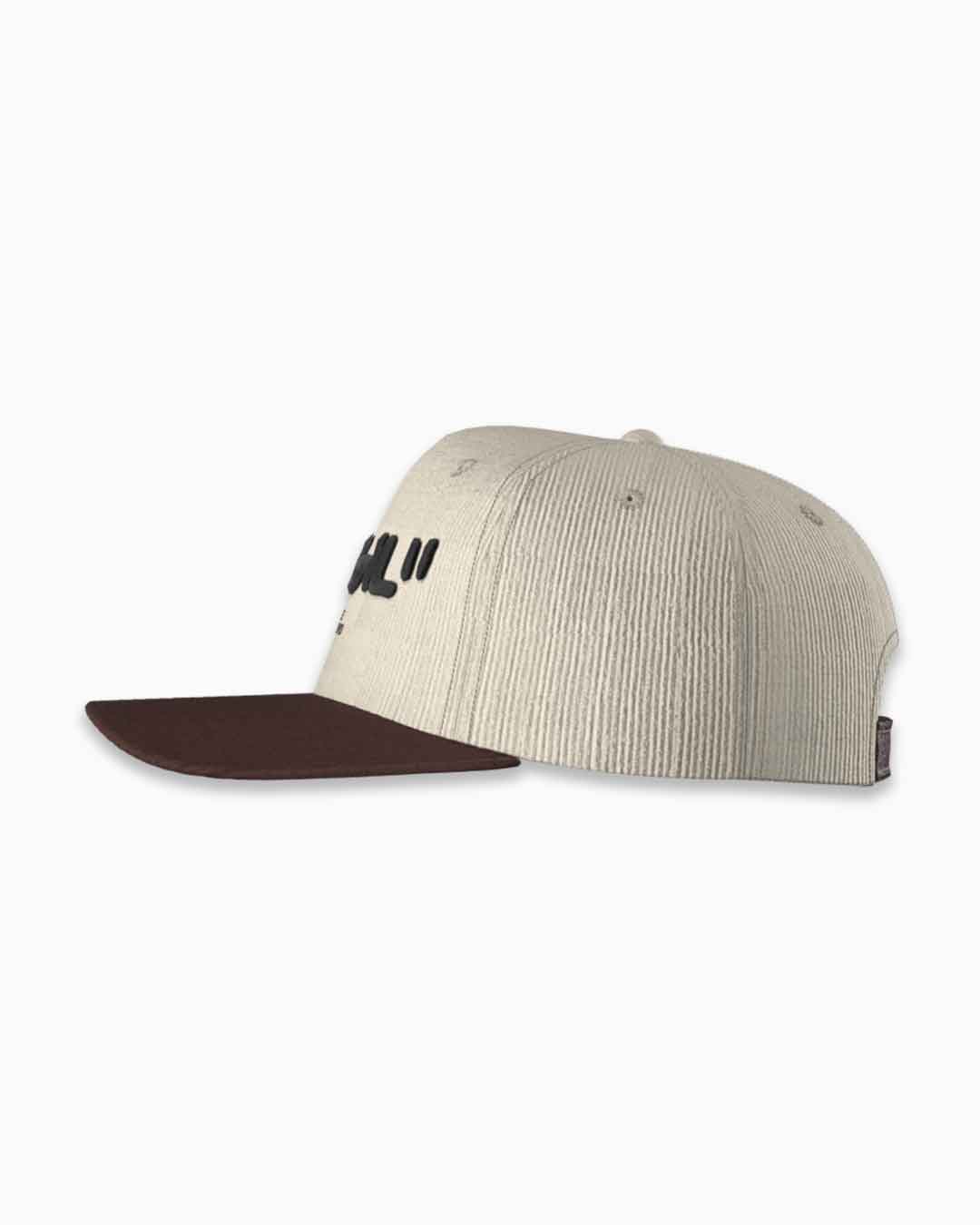 "Virgil" Corduroy Trucker Hat Beige/Brown