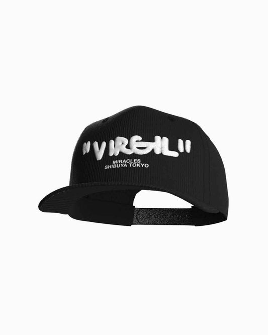 "Virgil" Cord Cap by Miracles in Black